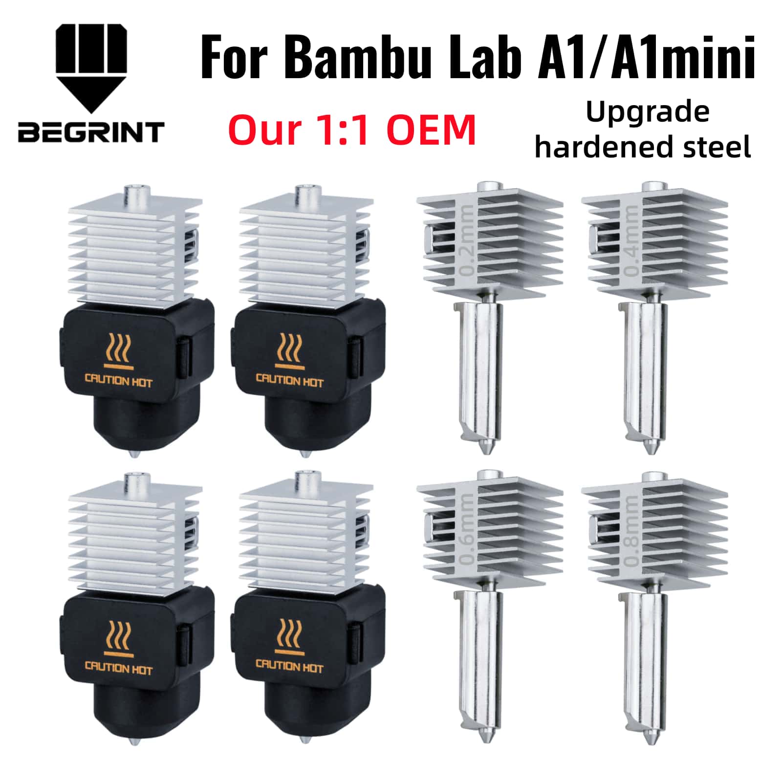 3D Printing Grinder - For Bambu Lab A1/A1MINI Nozzle Hardened
