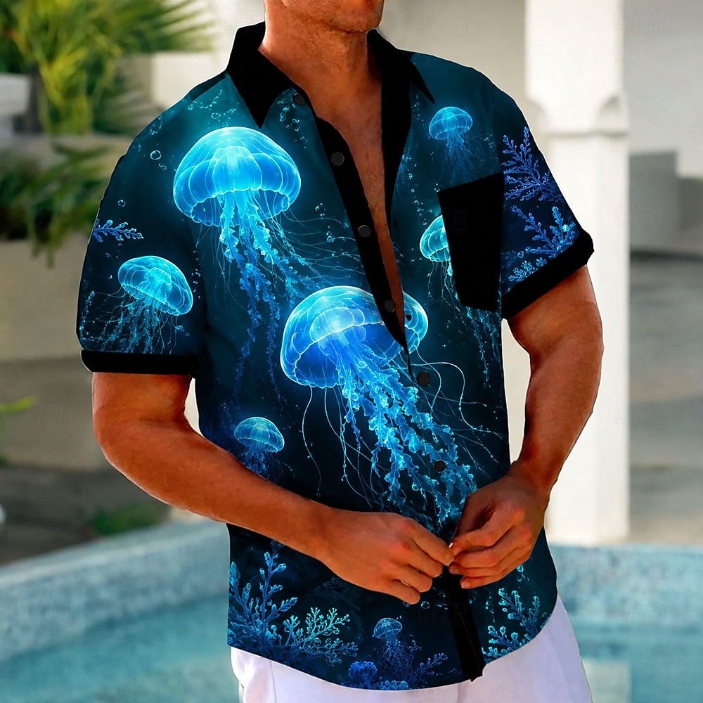 3D Printing Cancer - Men's Short Sleeve Turndown Collar 3D