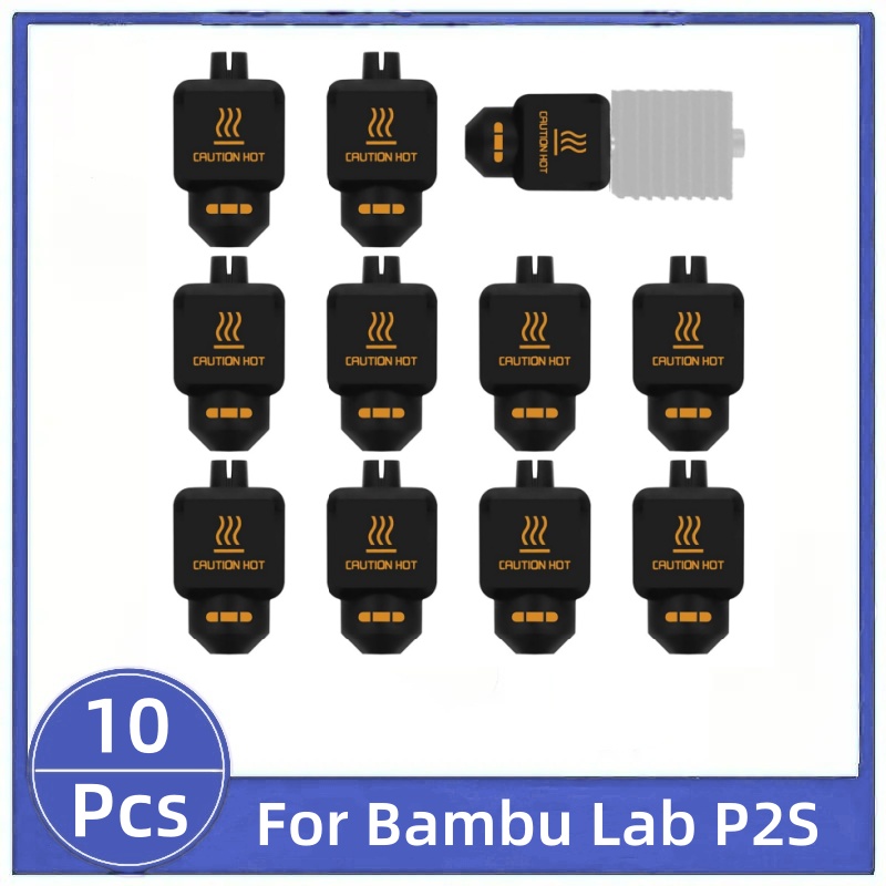 3D Printing Bambu Lab - 10Pcs Black Silicone Sock for Bambu