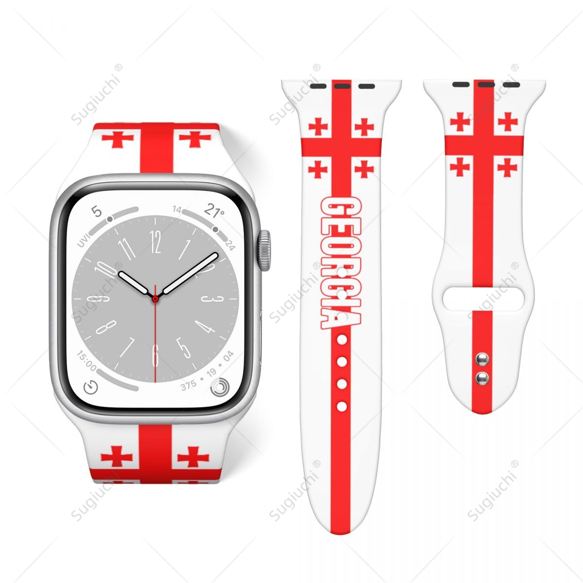 3D Printing Watch - Unisex Georgia Flag 3D Printing Sport