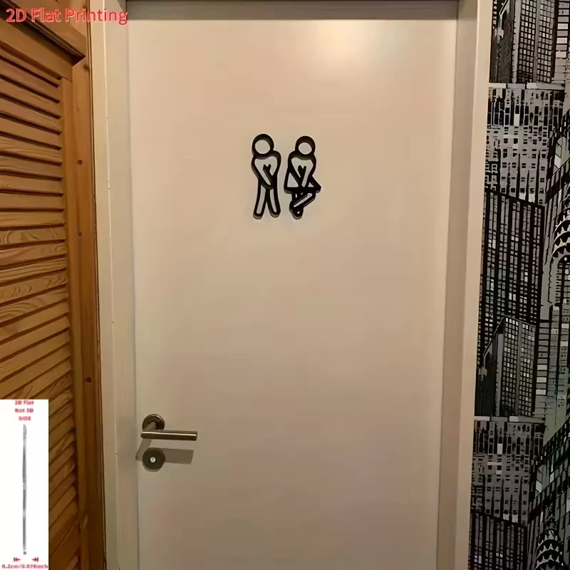 3D Printing Cafe - 3D Printed Bathroom Door Sign Male