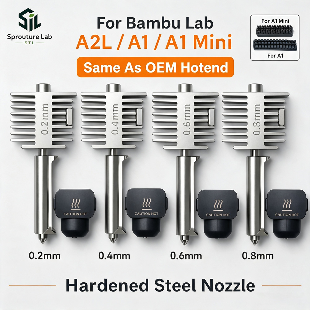 3D Printing Grinder - Upgraded Hotend Kit For Bambu Lab