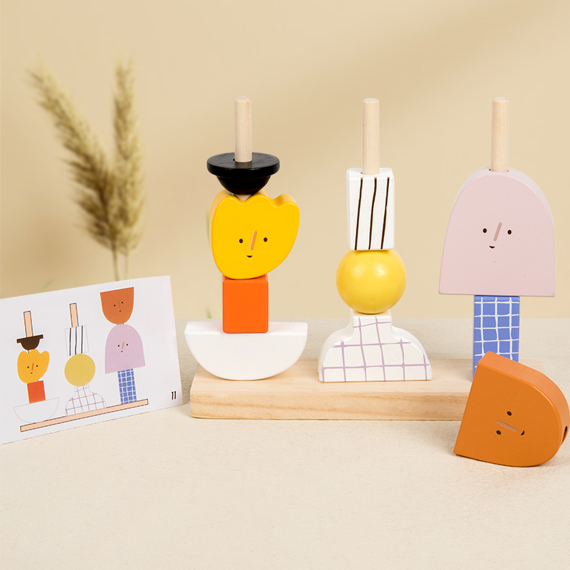 3D Printing Lego - Montessori 3D Wooden Creative Character Bead