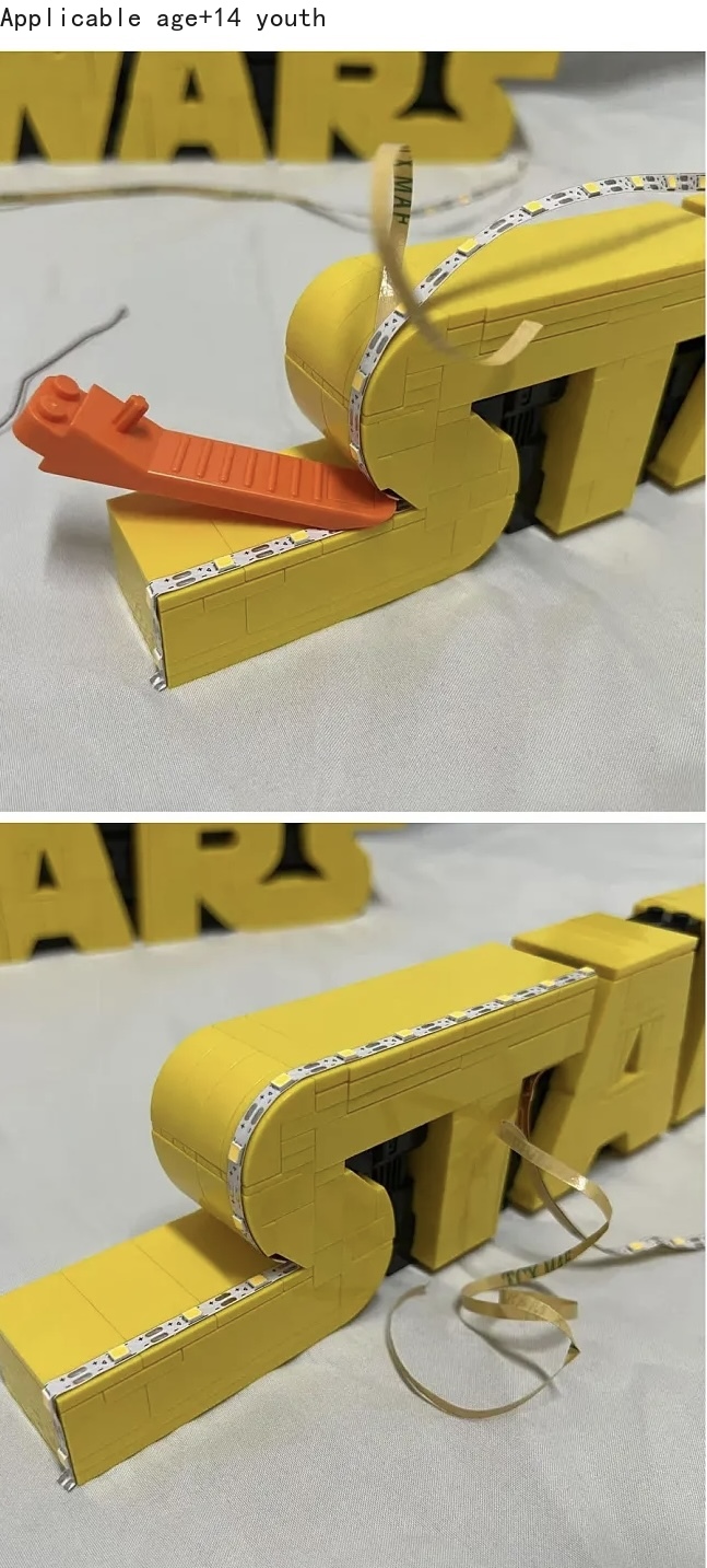 3D Printing Lego - MOC Cosmic Battle logo (just LED