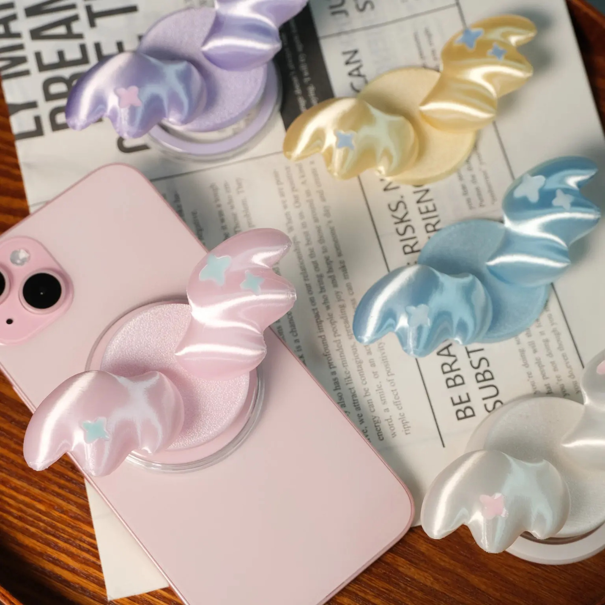 3D Printing Iphone - Custom Wing Mobile Phone Stand Cute