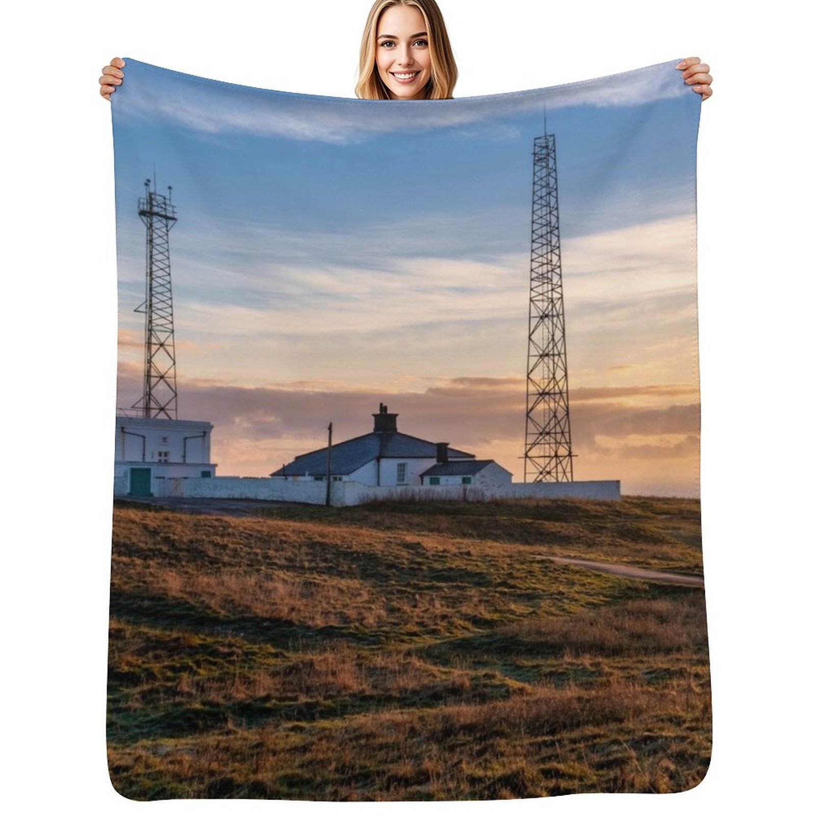 3D Printing Yorkshire - Flamborough Head Yorkshire Throw Blanket Versatile