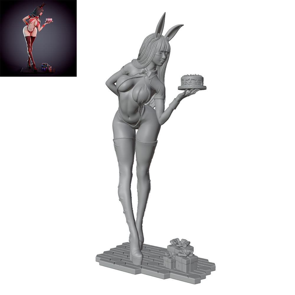 3D Printing Ultem - 1/24/12/6 Holiday party theme bunny girl