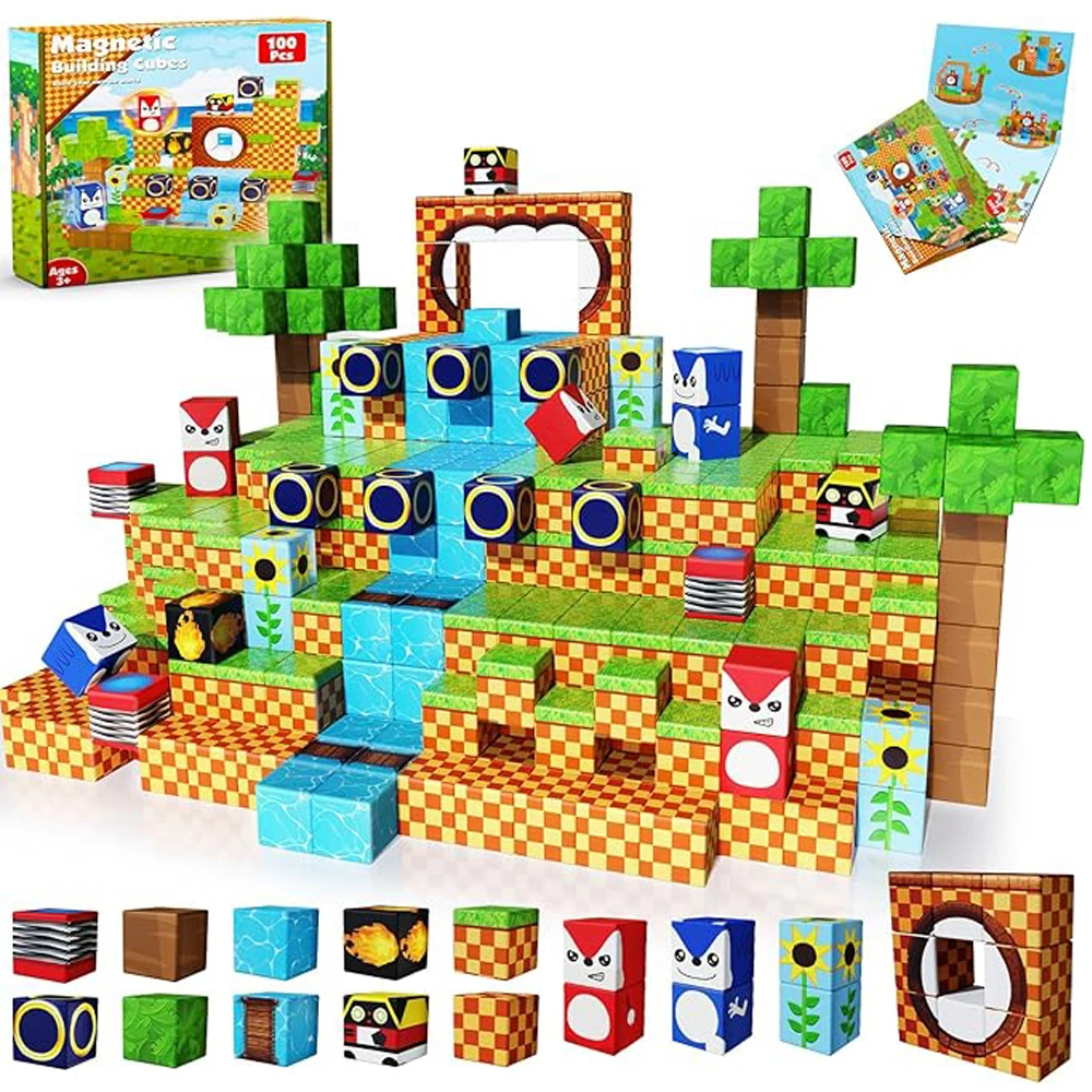 3D Printing Lego - 100Pcs Magnetic Building Blockss Creative Adventure