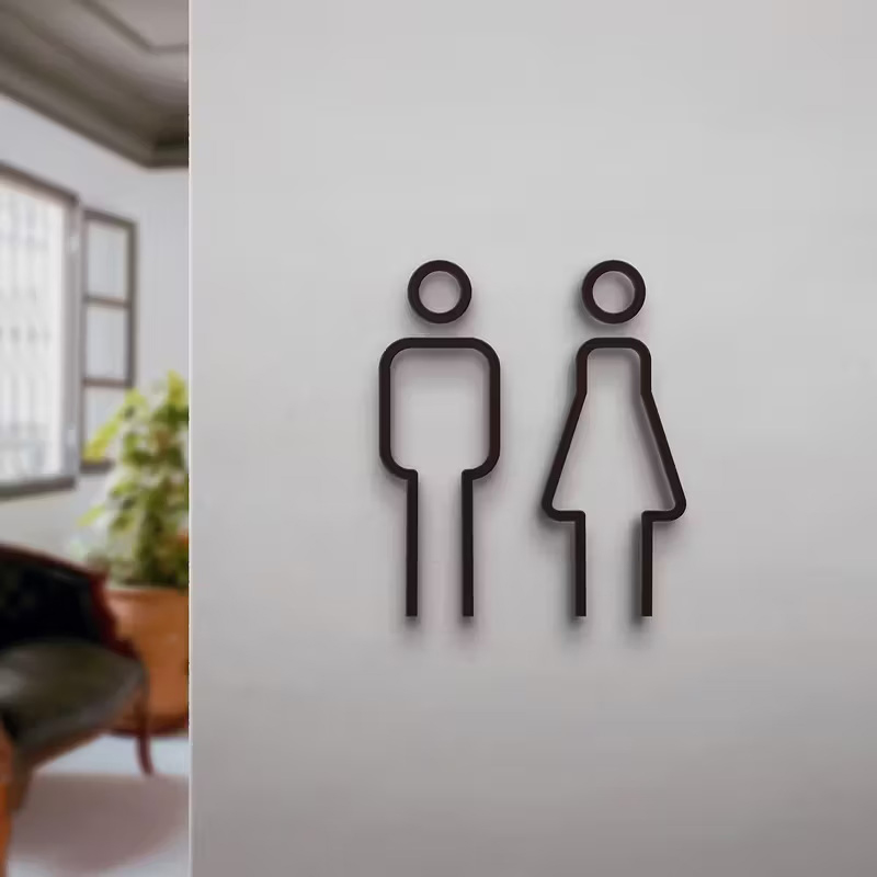 3D Printing Cafe - 3D Printed Male Female Restroom Door