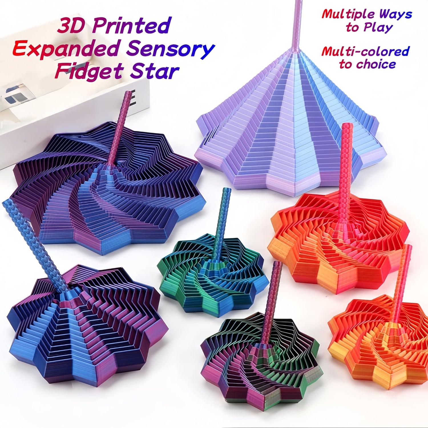 3D Printing Designing - 3D Printed Expanded Sensory Fidget Star