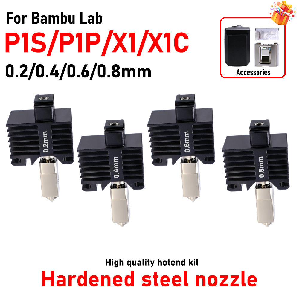 3D Printing Steel - Hotend For Bambu Lab P1P X1C