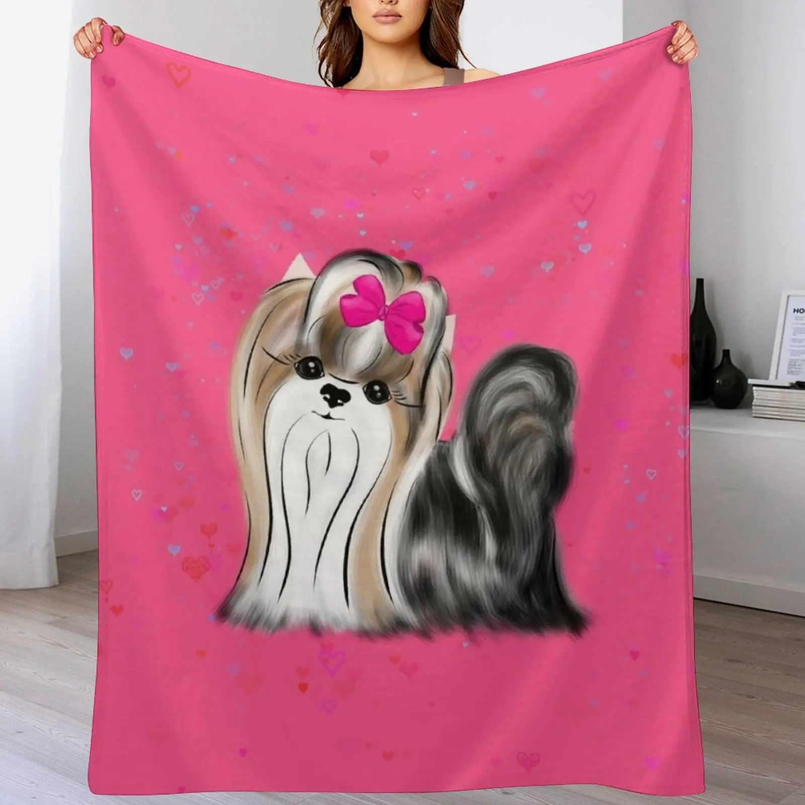 3D Printing Yorkshire - Biewer Yorkshire Terrier Throw Blanket Stylish