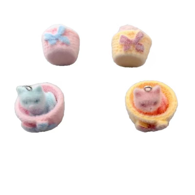 4pcs 3D plush resin cat pendan - огляд і ціна 3D Printing Earrings