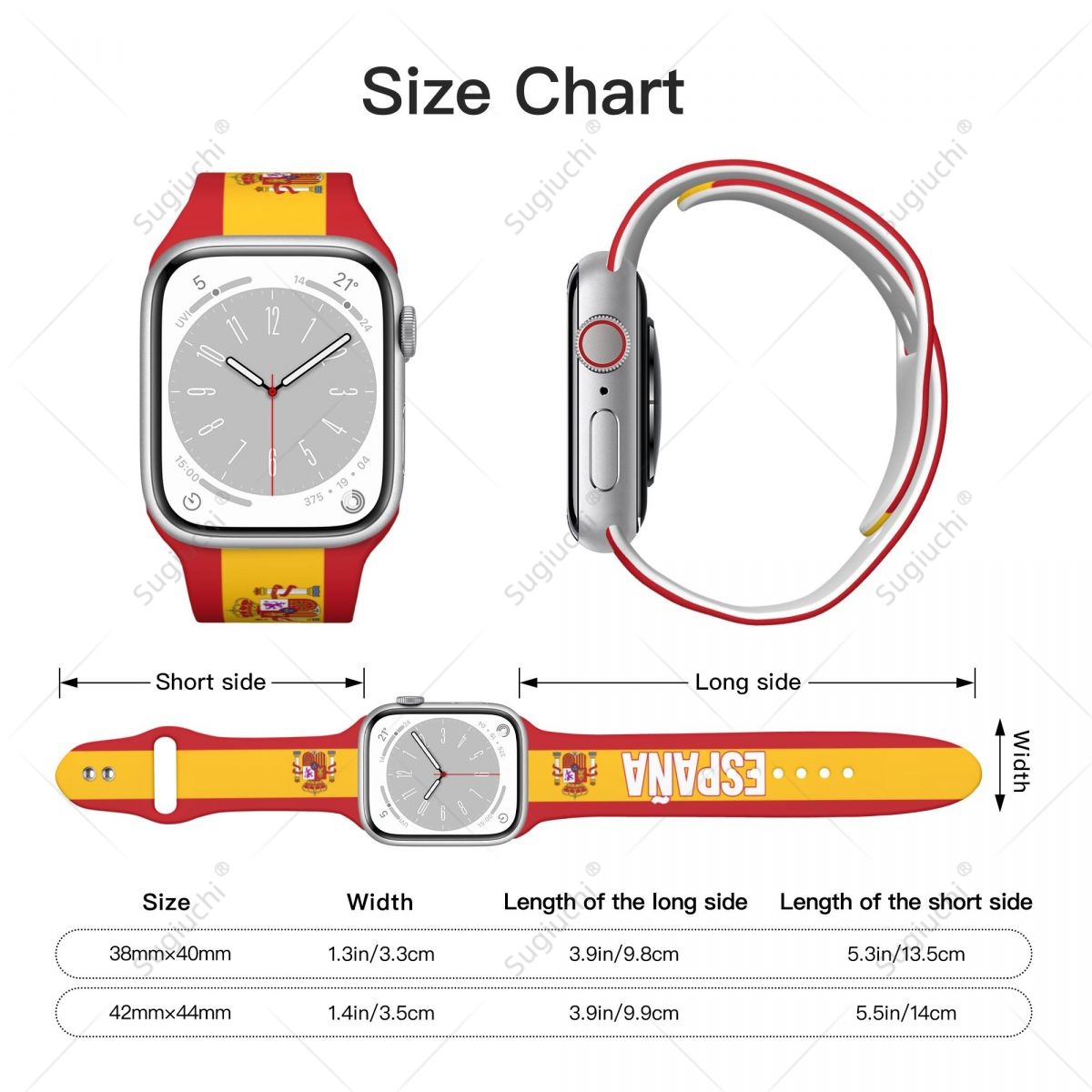 Unisex Spain Flag 3D Printing  - огляд і ціна 3D Printing Watch