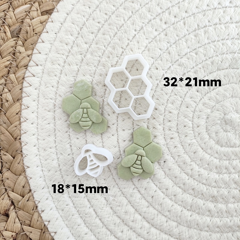 3D Bee Honeycomb Earring Cutti - огляд і ціна 3D Printing Earrings