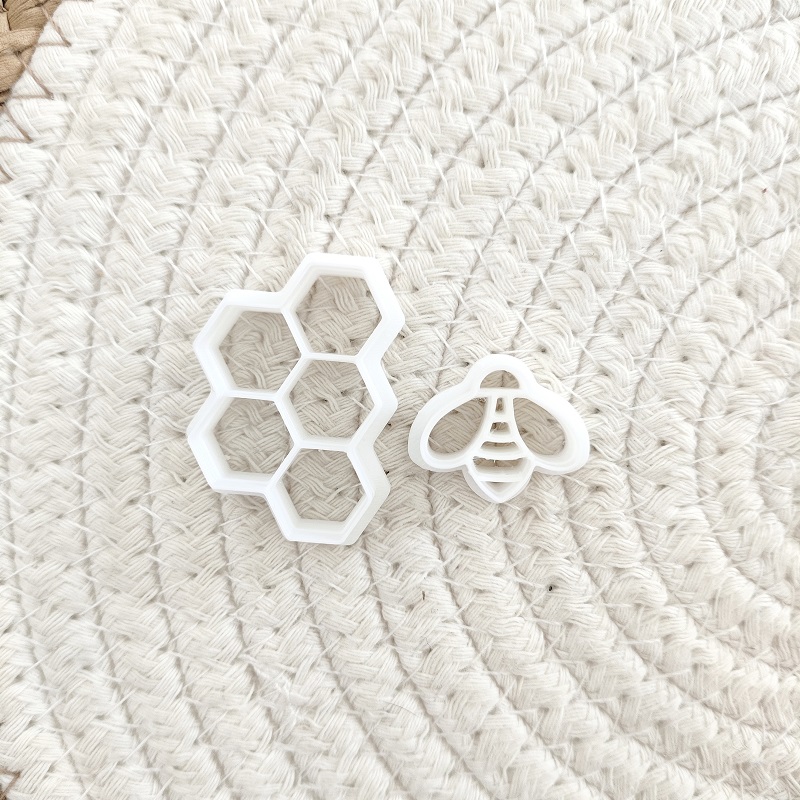 3D Bee Honeycomb Earring Cutti - огляд і ціна 3D Printing Earrings