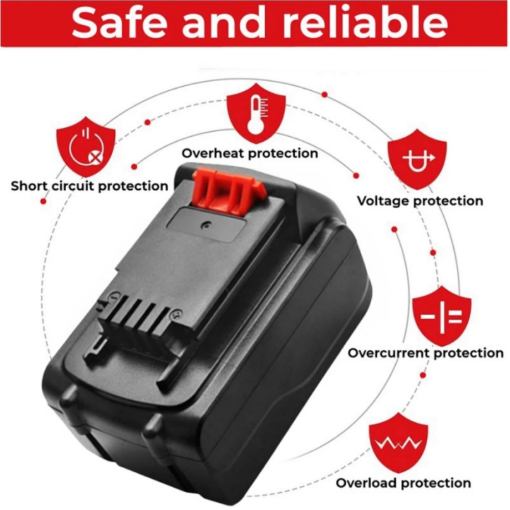 Replacement 20V 8000mAh Batter - огляд і ціна Black+Decker Tool 20V Max