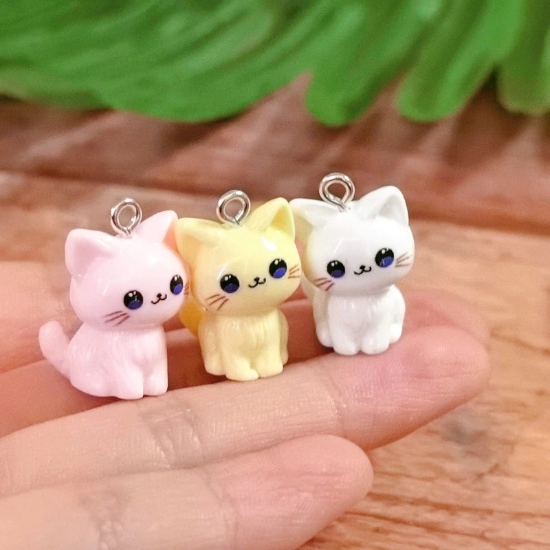 10pcs 3D Kawaii Happy Cat Resi - огляд і ціна 3D Printing Earrings