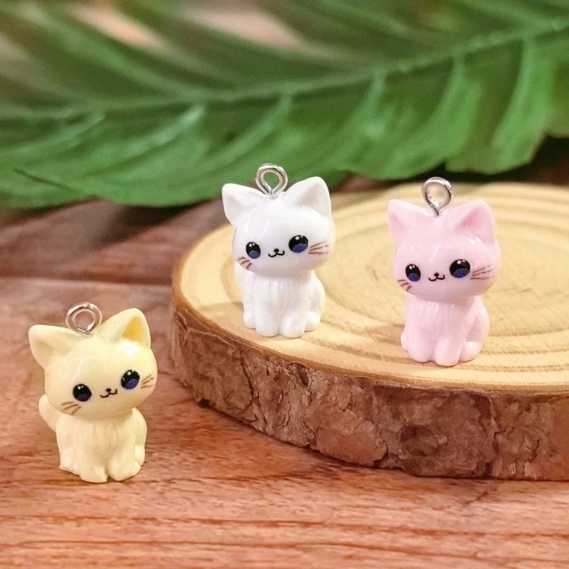 10pcs 3D Kawaii Happy Cat Resi - огляд і ціна 3D Printing Earrings