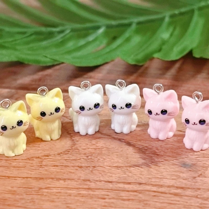 10pcs 3D Kawaii Happy Cat Resi - огляд і ціна 3D Printing Earrings