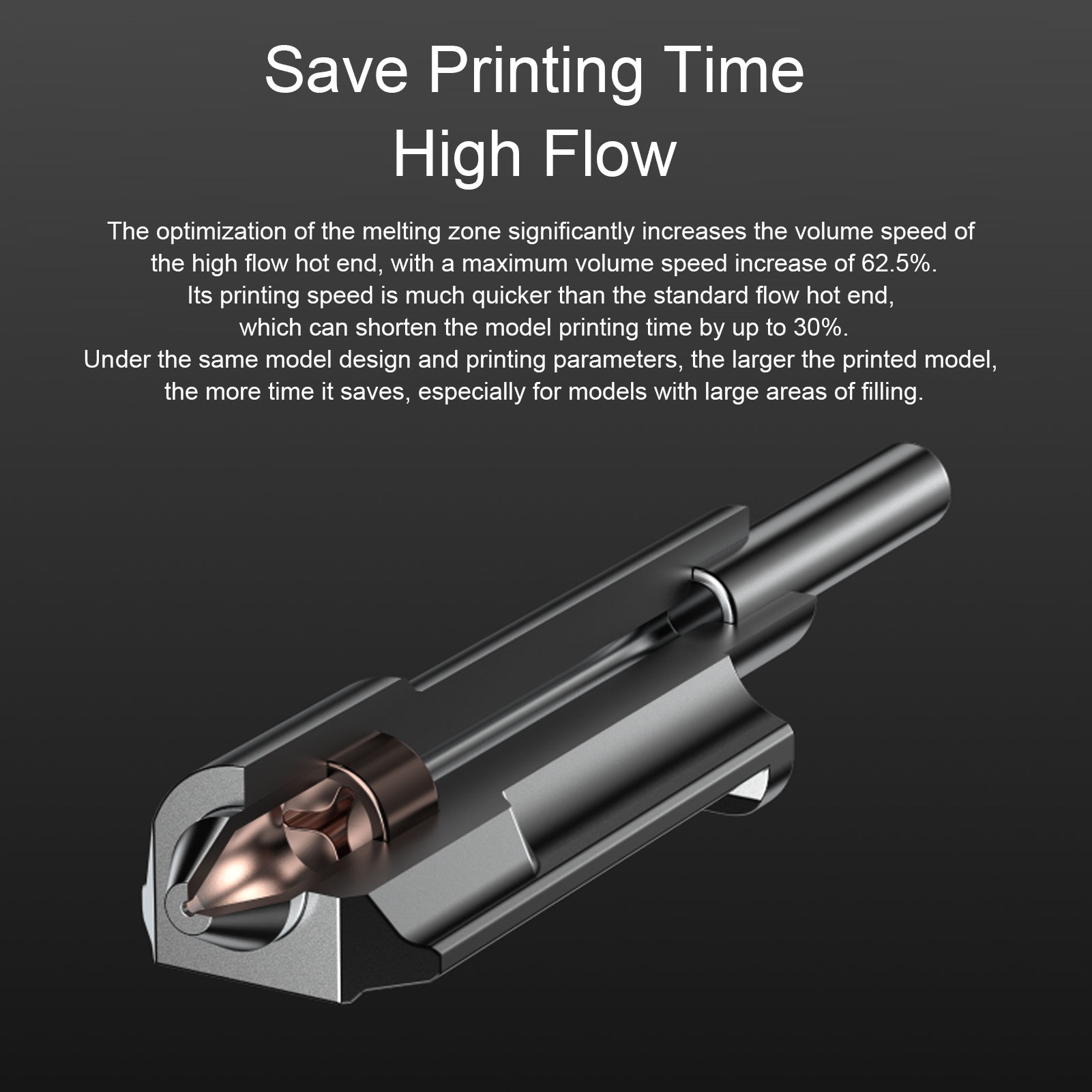 High Flow Hotend Replacement f - огляд і ціна 3D Printing Steel