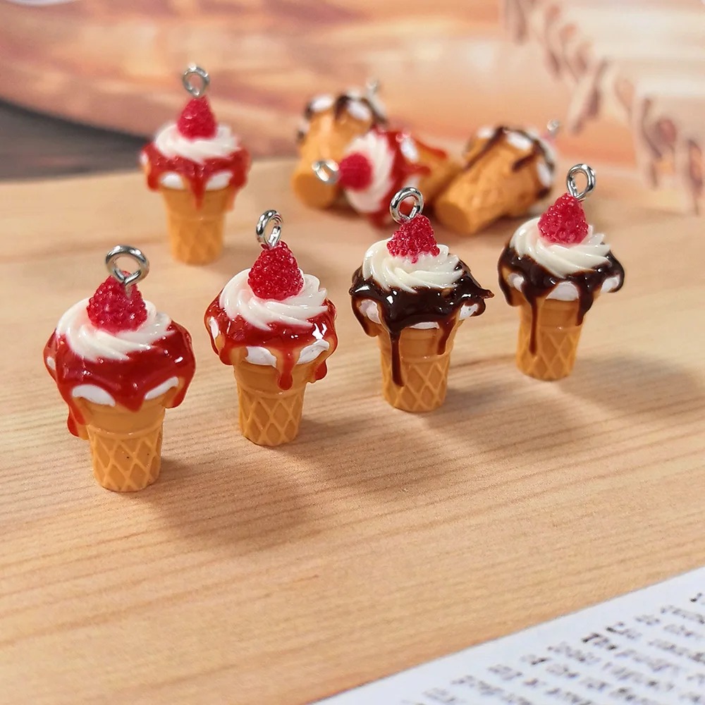 10Pcs 3D Mini Simulated Strawb - огляд і ціна 3D Printing Earrings