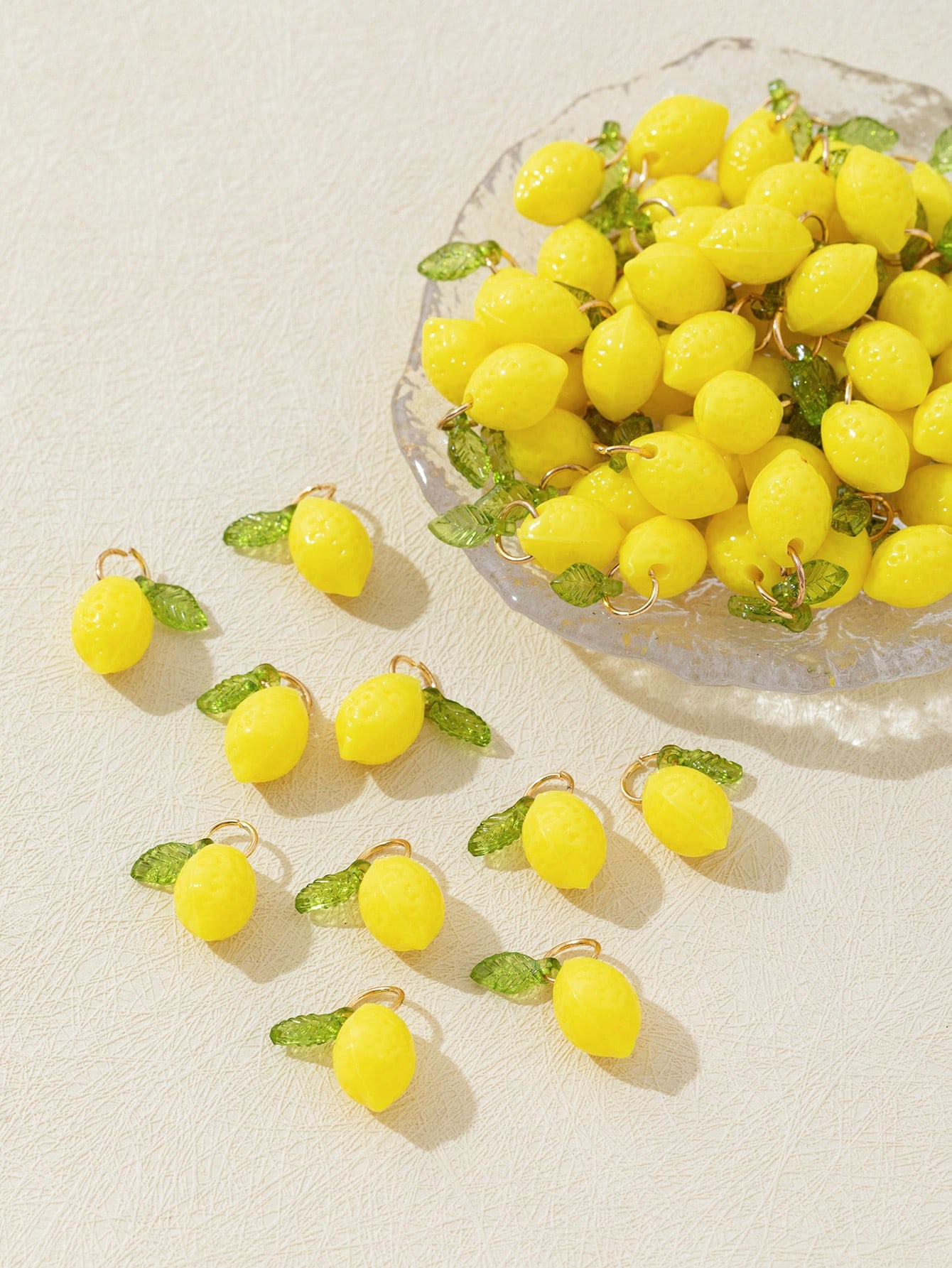 10Pcs 3D Lemon Resin Charms Pe - огляд і ціна 3D Printing Earrings