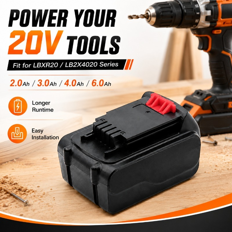 20V Max 6.0Ah Lithium-Ion Repl - огляд і ціна Black+Decker Tool 20V Max