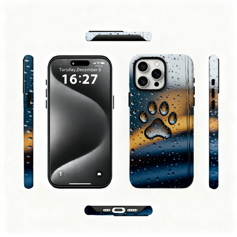 2 in 1 Paw Print Phone Case Fo - огляд і ціна 3D Printing Iphone