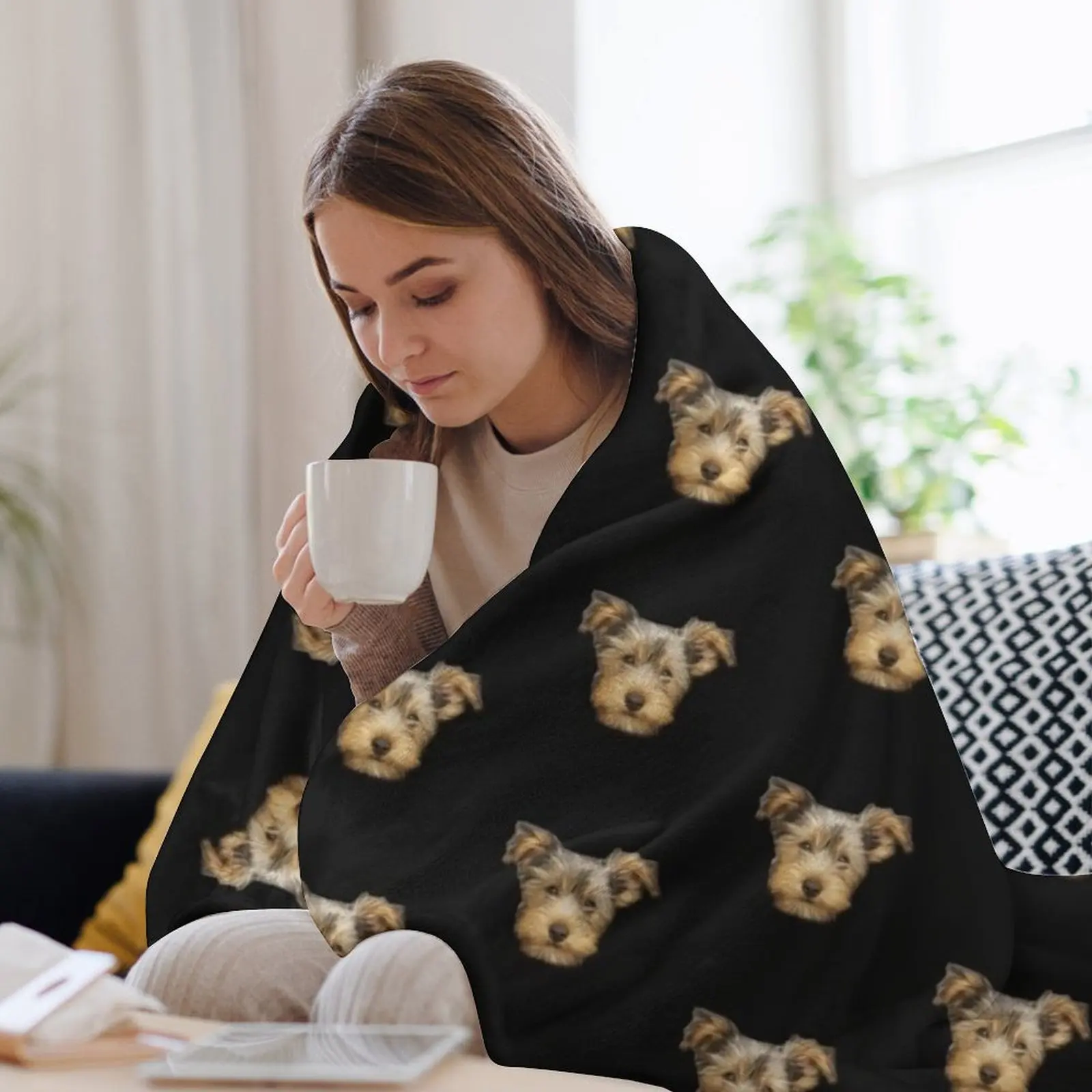 yorkshire terrier Throw Blanke - огляд і ціна 3D Printing Yorkshire