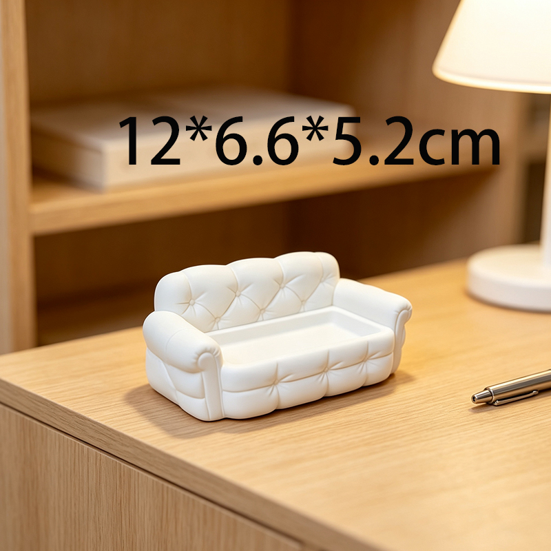 3D Printed Mini White Sofa Jew - огляд і ціна 3D Printing Earrings