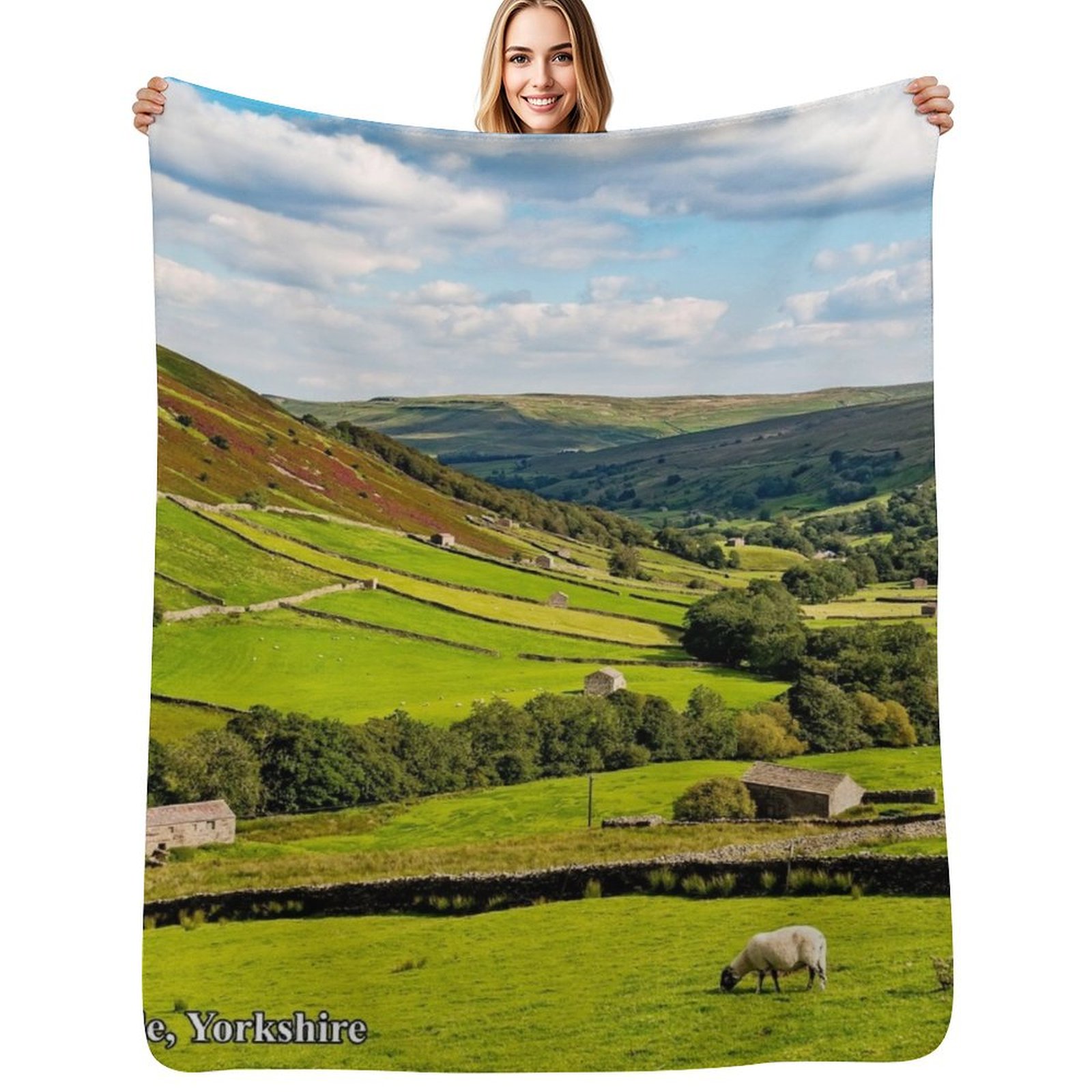 Yorkshire Dales Throw Blanket  - огляд і ціна 3D Printing Yorkshire
