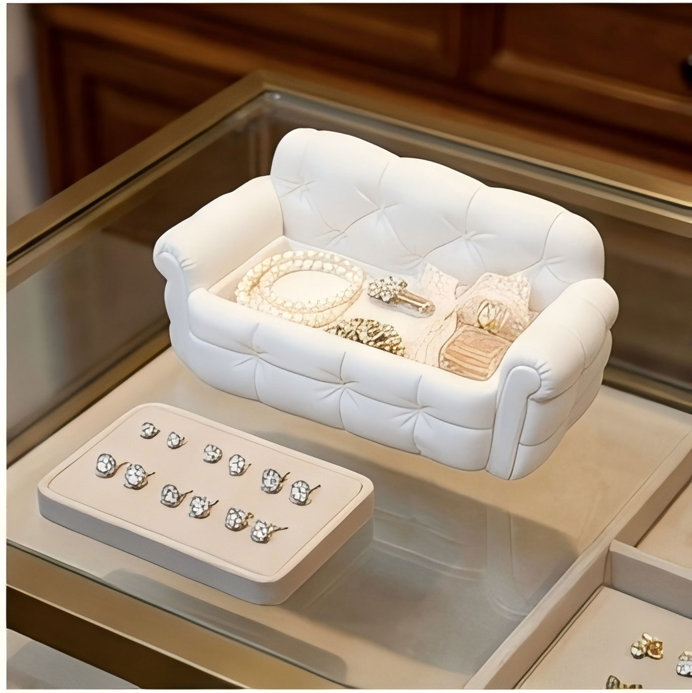 Mini Sofa Jewelry Storage Tray - огляд і ціна 3D Printing Earrings