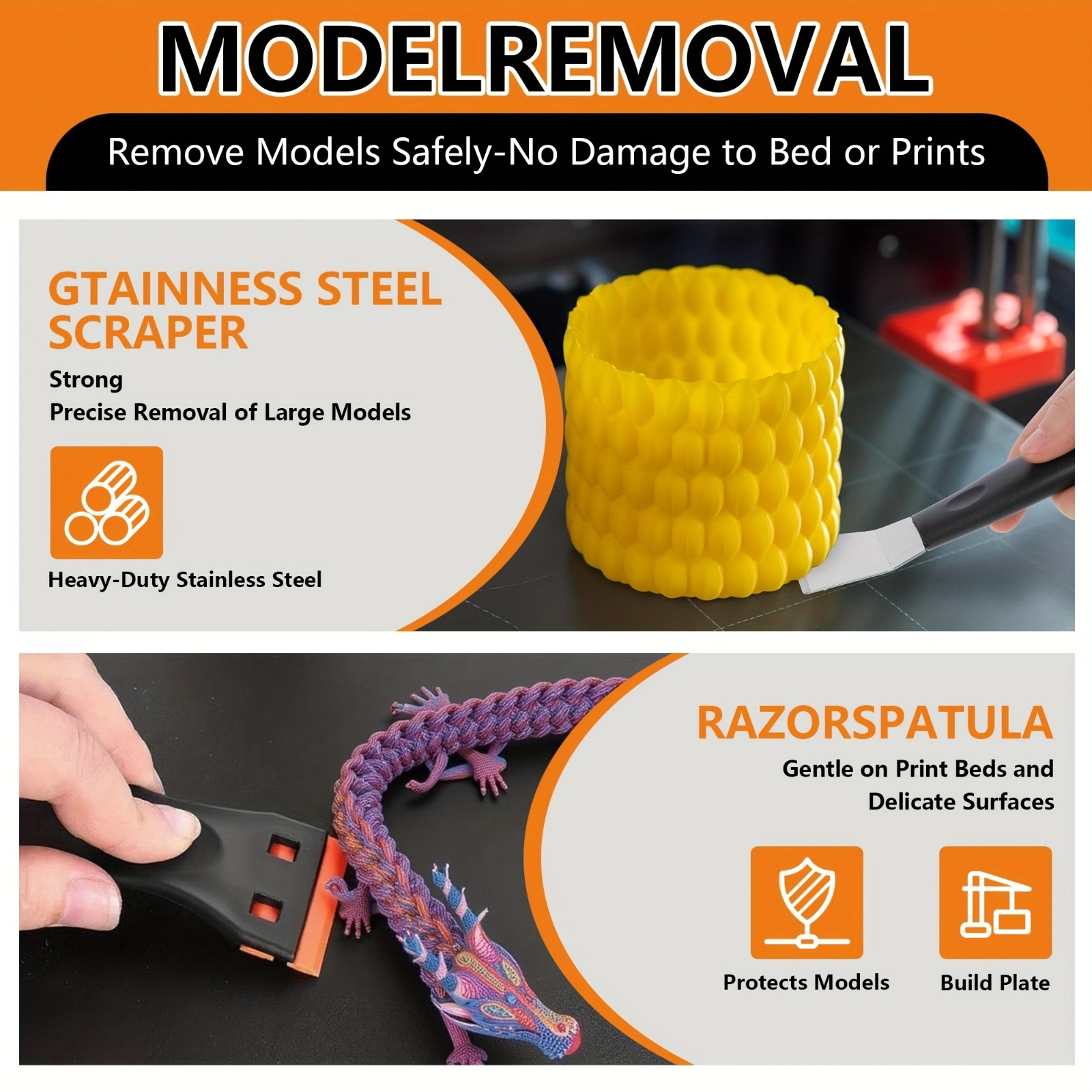 3D Printer Tools Kit, 33pcs 3D - огляд і ціна 3D Printing Grinder