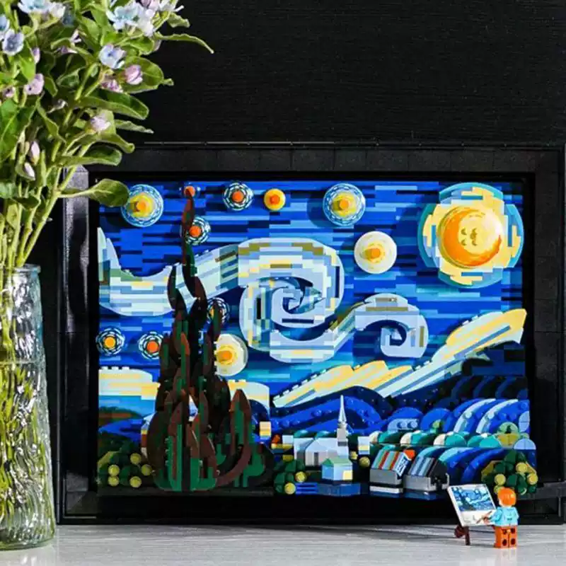 Van Gogh Starry Night 3D Build - огляд і ціна 3D Printing Lego