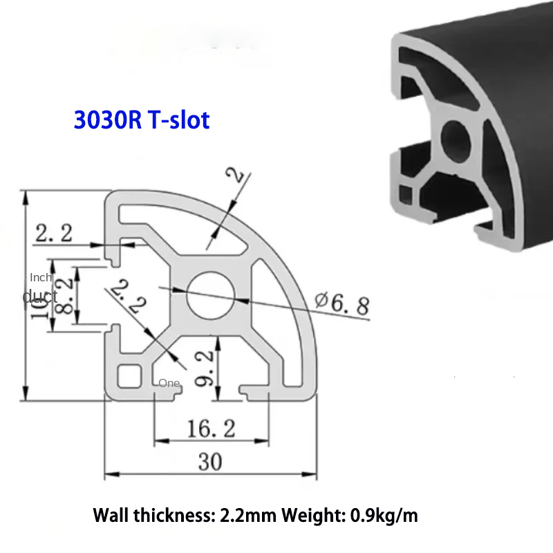 1PC 3030R European Standard Al - огляд і ціна 3D Printer Enclosure Frame