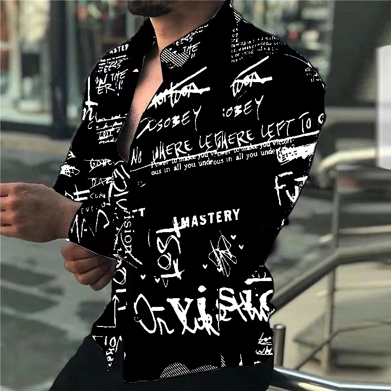 Men's Long-sleeve Shirt with 3 - огляд і ціна 3D Printing Designing