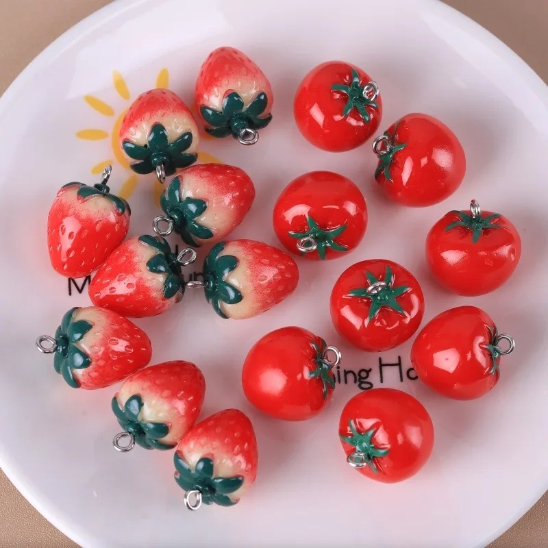 10 Pieces Realistic 3D Strawbe - огляд і ціна 3D Printing Earrings
