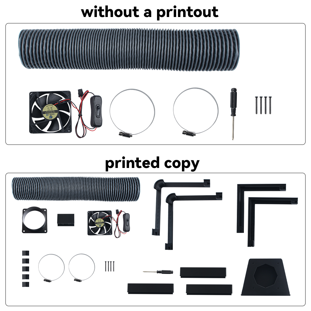 External Exhaust Fan Kit for B - огляд і ціна 3D Printing Bambu Lab