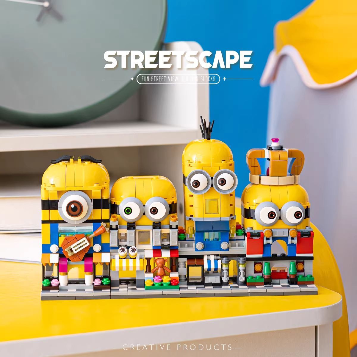 4-in-1 Minions Cartoon Street  - огляд і ціна 3D Printing Lego