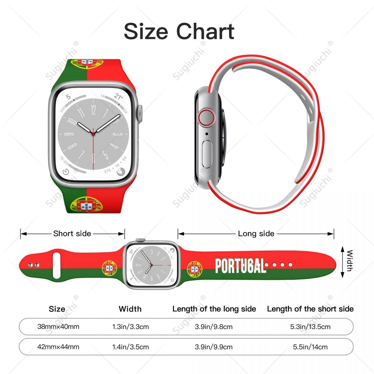 Unisex Portugal Flag 3D Printi - огляд і ціна 3D Printing Watch